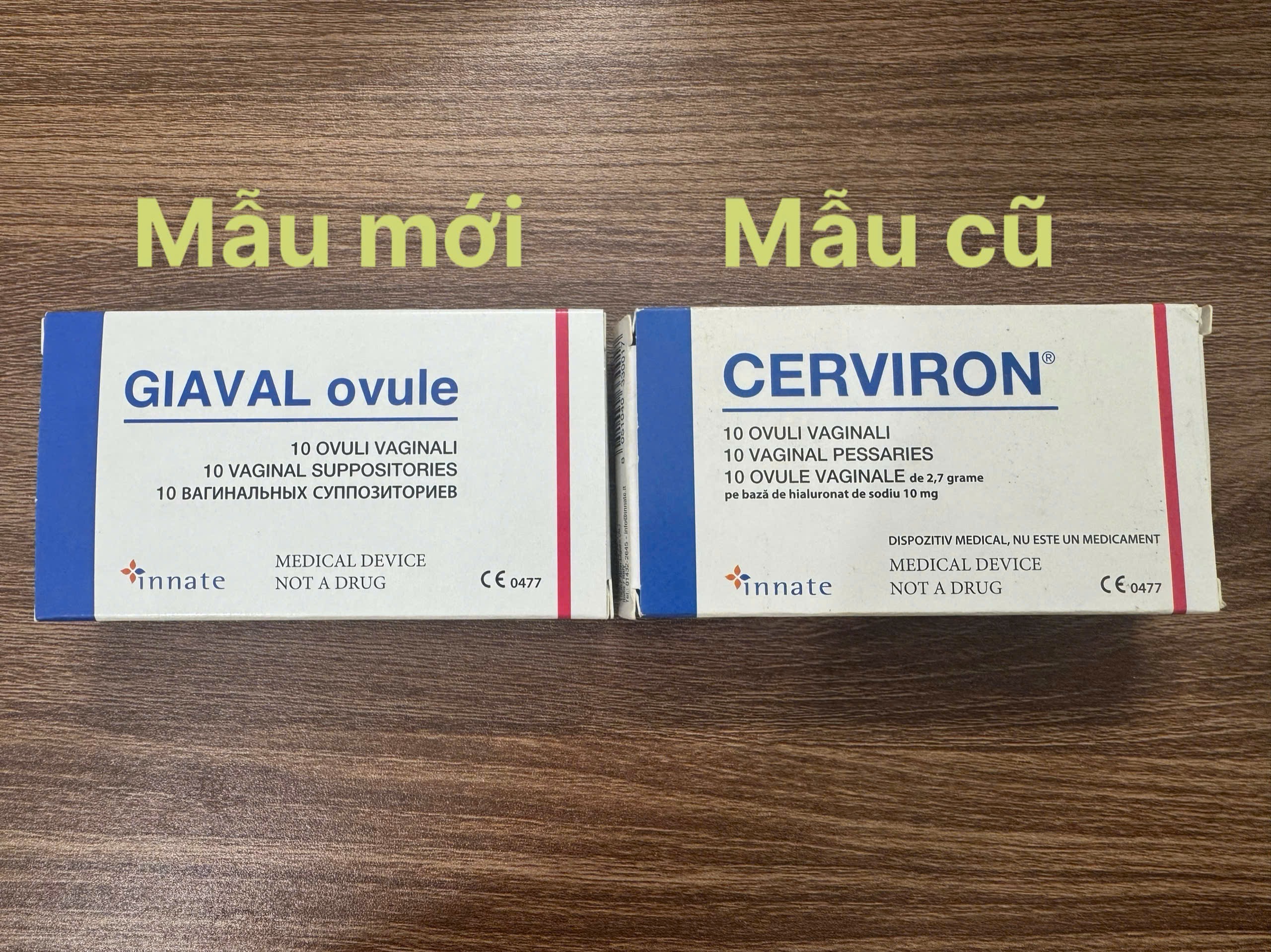 Viên Đặt GIAVAL Ovule Mẫu Mới Của Cerviron – Hỗ Trợ Điều Trị Viêm Âm Hộ Âm Đạo Cấp Và Mạn Tính, Viêm Cổ Tử Cung, Viêm Lộ Tuyến (10 viên)